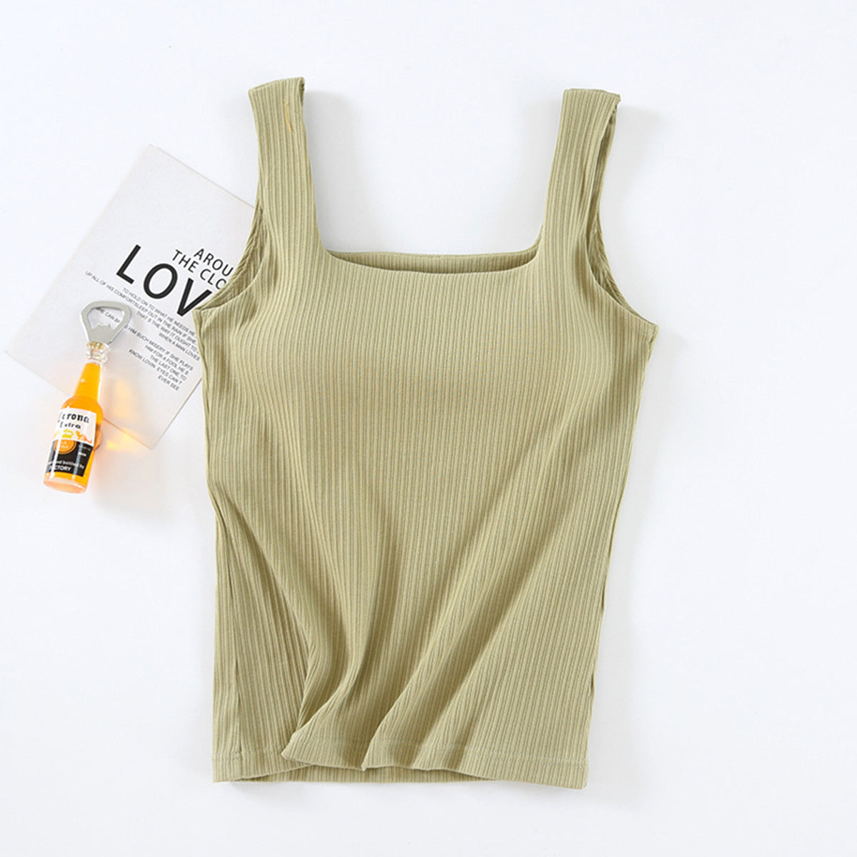 Textured Square Neck Tank