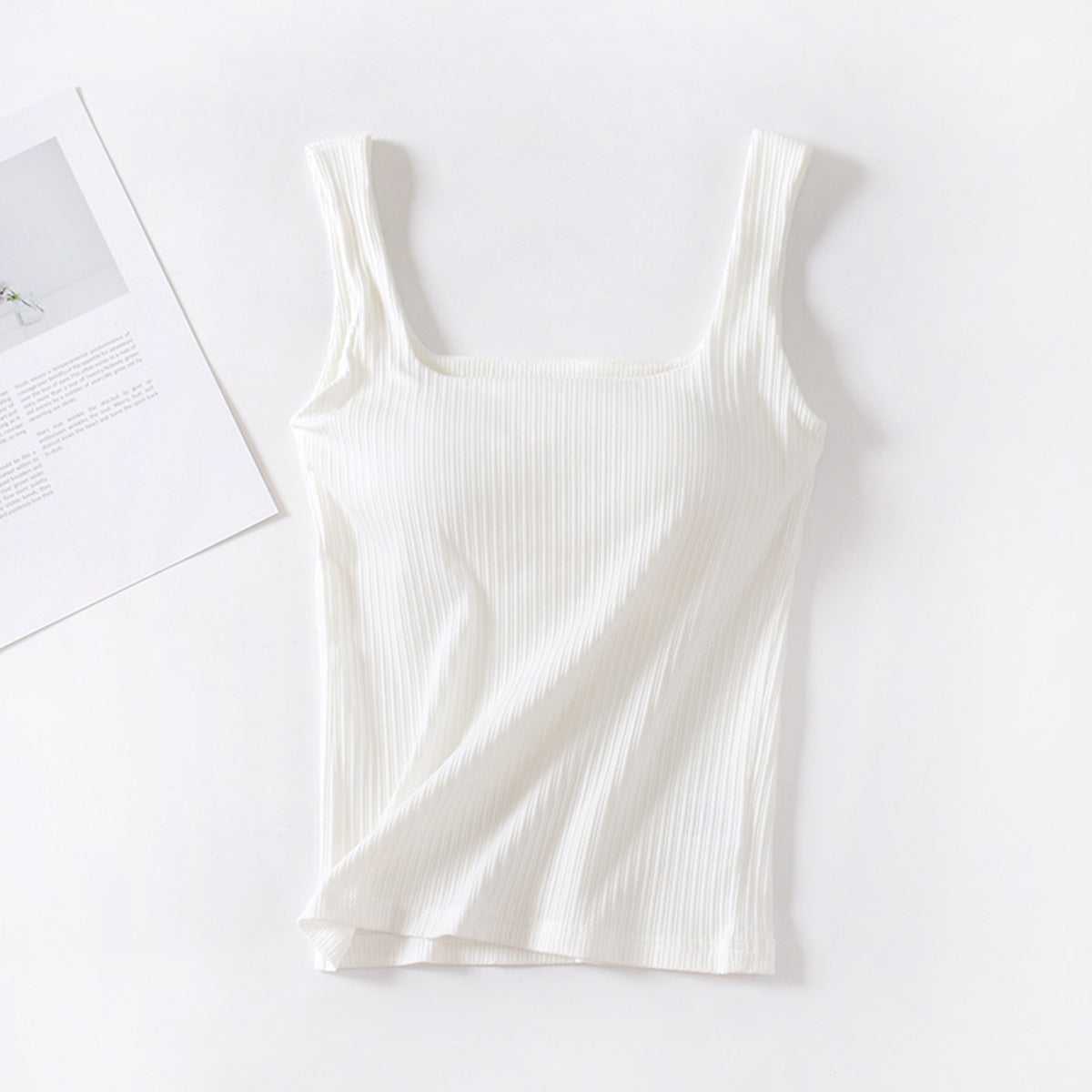 Textured Square Neck Tank