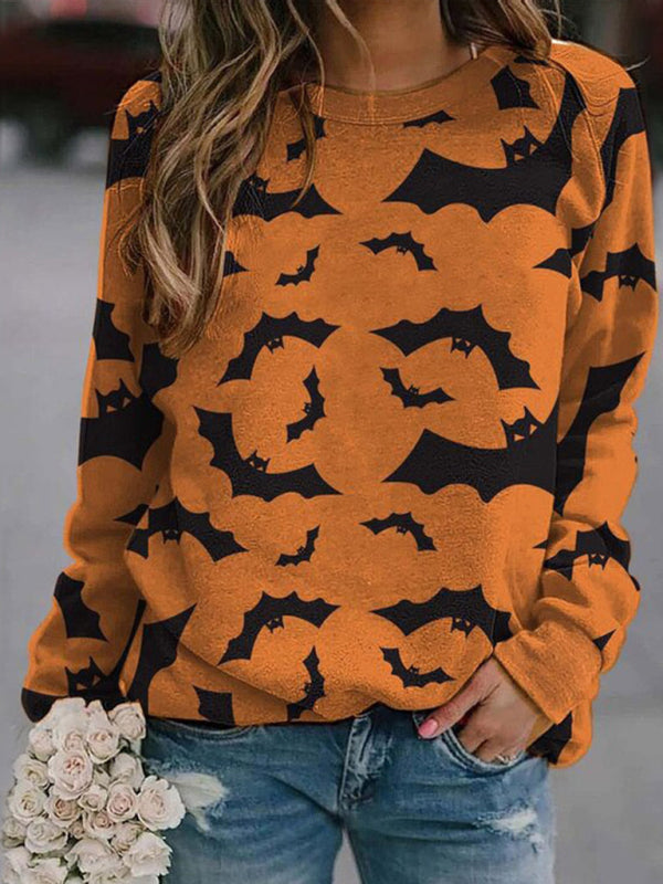 Women's Halloween Knitted Long Sleeve Tops