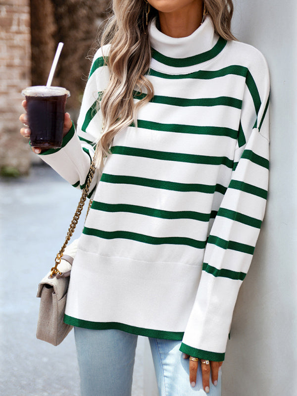 Women's new casual round neck long sleeve knitted sweater